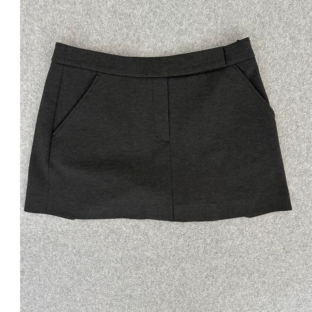Dorothee Schumacher Skort 3 Charcoal Gray Ponte Knit Tailored Career Casual